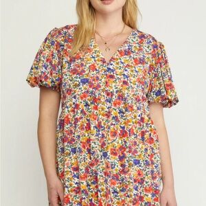 Entro Multicolor Floral Dress